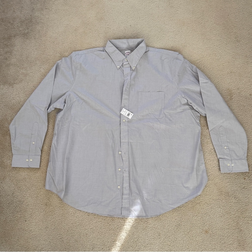 Brooks Brothers Light Gray Casual Button Down Shirt